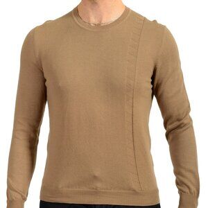 Malo Men's Brown Crewneck Pullover Sweater US S IT 48